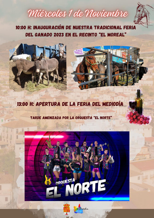 Programa de la Feria del Ganado, el Vino y la Tapa de Albuñol