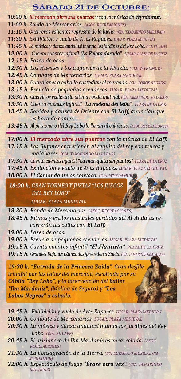 Programa Monteagudo, frontera de reinos Mercado Medieval en Murcia