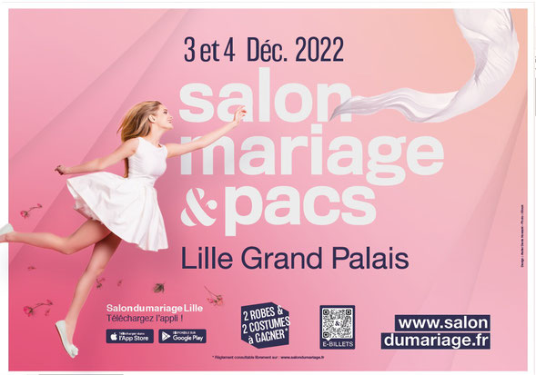 Salon du mariage et du PACS de Lille 3 et 4 Décembre 2022