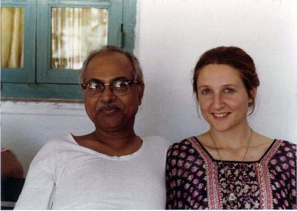 Susan with Bhau Kalchuri at Meherazad, India