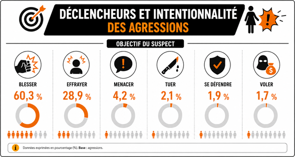 Déclencheurs d'agressions et intentionnalité