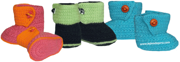 Botitas al crochet store