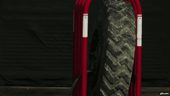 under-inflated tires