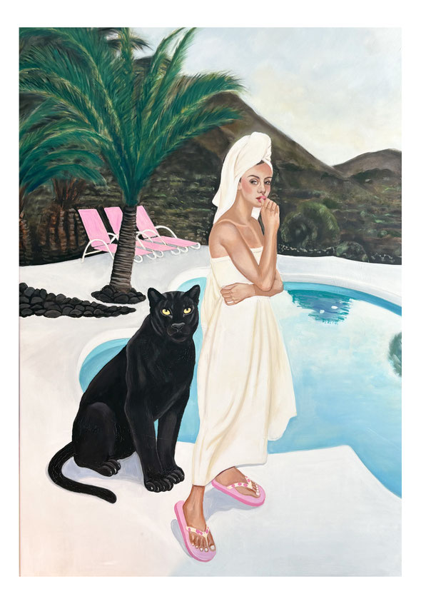 LaPalma Pool, oil & canvas, 2026