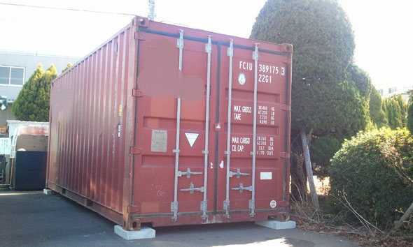 中古20ft海上コンテナ現状品の納品