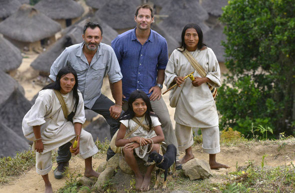 Indiens Kogis, Frédéric Lopez et Thomas Pesquet - Image de Jean-Michel turpin
