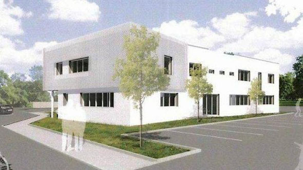 Le futur pôle médical, vu de la mairie. | DR - OF du 11 juillet 2015