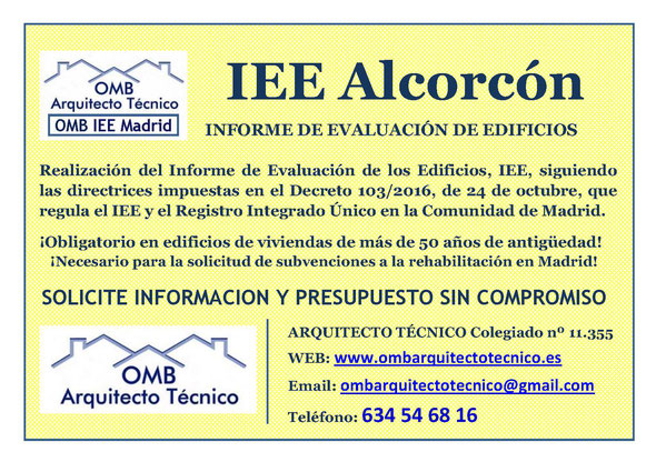 IEE ALCORCÓN - Informe de Evaluación de Edificios Madrid - OMB IEE Madrid - OMB Arquitecto Técnico