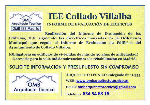 Informe de Evaluación de Edificios Madrid - OMB IEE Madrid - OMB Arquitecto Técnico
