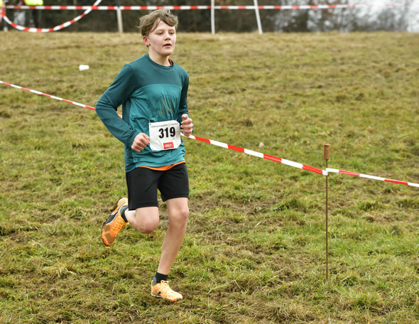 Daniel beim Crosslauf in Reute
