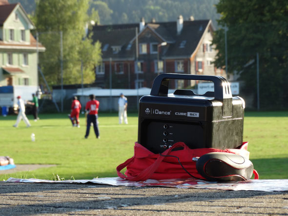 Music at Deutweg during a cricket match in 2016