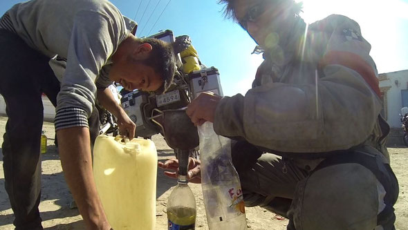 Fuel refill  -Mad max style