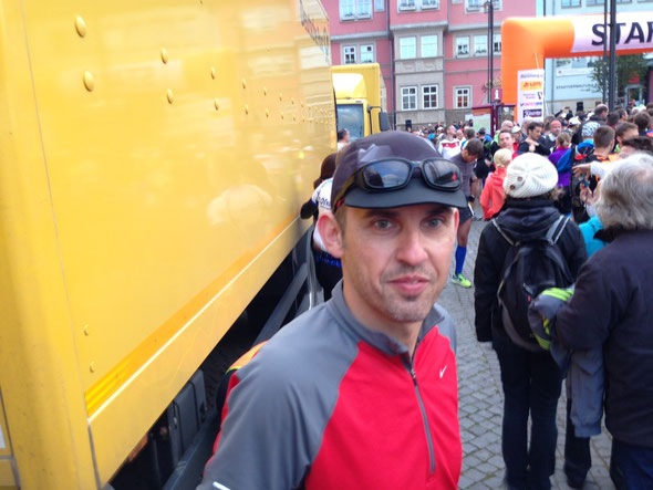 Markus erwartungsvoll vor dem Start