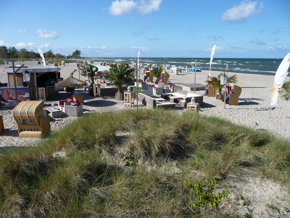 Steife Brise am Strand