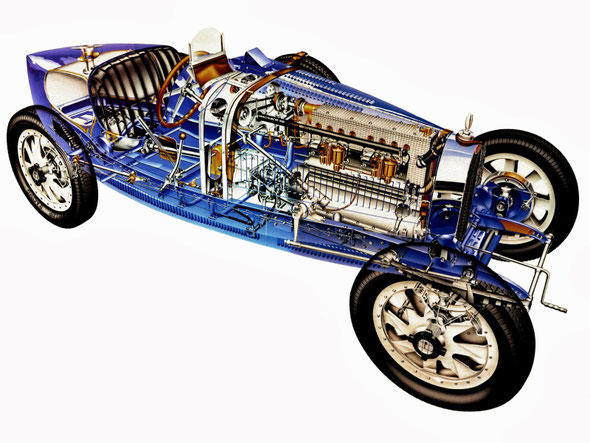 bugatti type 35 miniature