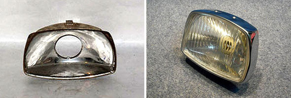 Parábola reflectante y óptica Rinder modelo 120 al completo