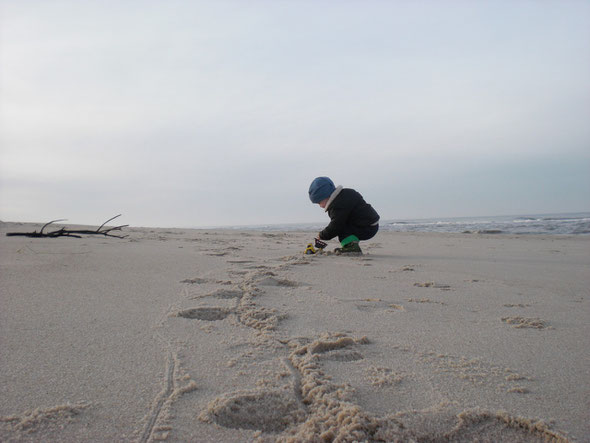 Weihnachten auf Sylt am Strand