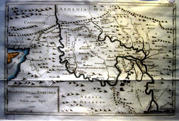 Map of Mesopotamia and Babylonia, Leventis Municipal Museum, Nicosia