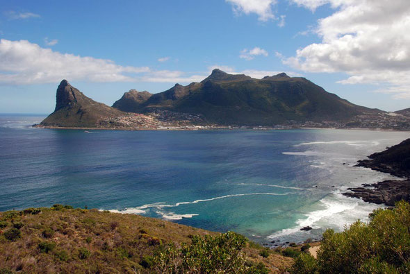 It is hard to believe in the midst of such stunning beauty that such appalling poverty persists: Hout Bay from the Chapman's Peak drive