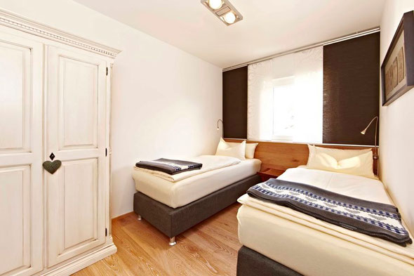 Gästezimmer mit getrennten Betten