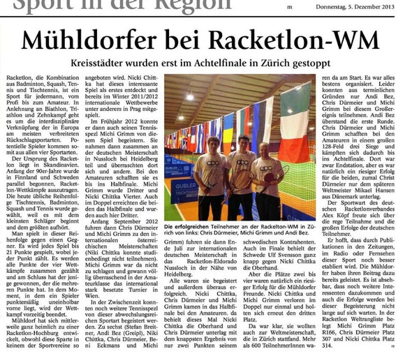 Mühldorfer Anzeiger vom 05.12.2013