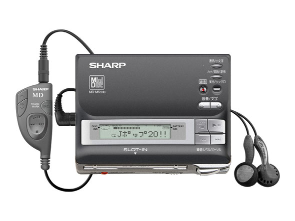 【美品DE完動品】SHARP MD レコーダー MD-MS100 WALKMAN Yahoo!オークション -「md-ms100」の落札相場・落札価格