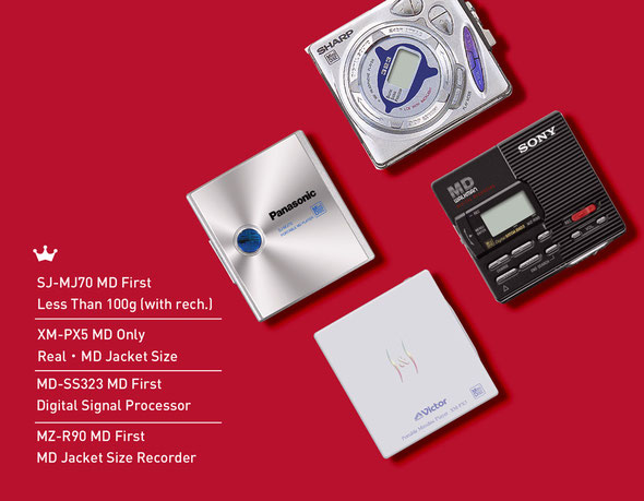 Panasonic SJ-MJ5 SONY MZ-R3 2台