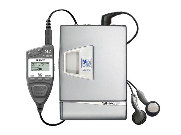 中古】SHARP ポータブルMDプレーヤー MD-ST501-A ブルー SHARP