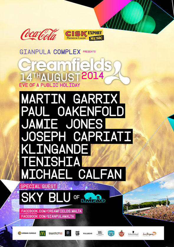 Creamfields Malta 2014 | justaweemusicblog.com