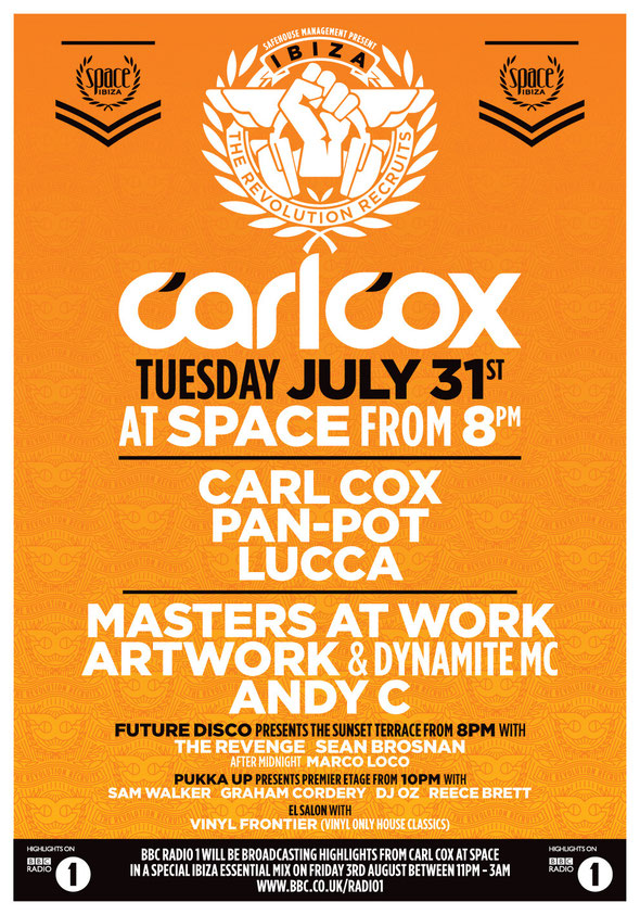 Carl Cox @ Space | Masters Of Work