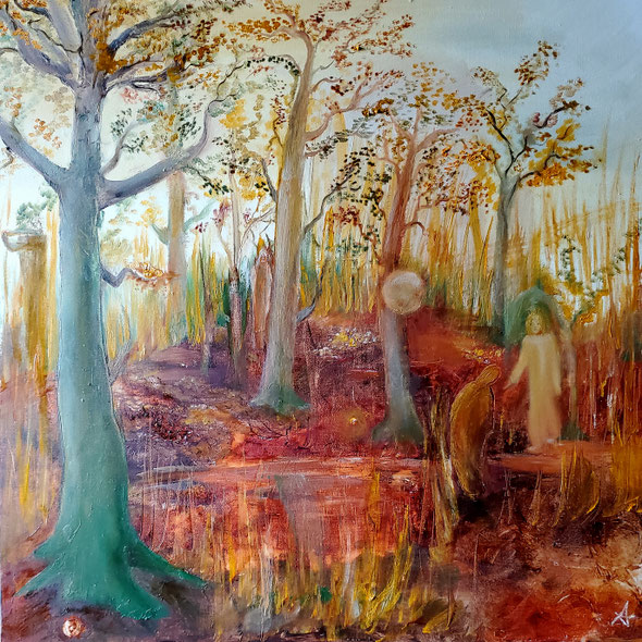                                                                              Il Sogno - Guarigione3 - 2025 - oil on canvas cm 60x60