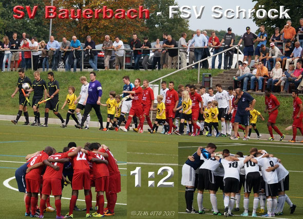 Der FSV Schröck I zu Gast im Bauerbacher Waldstadion