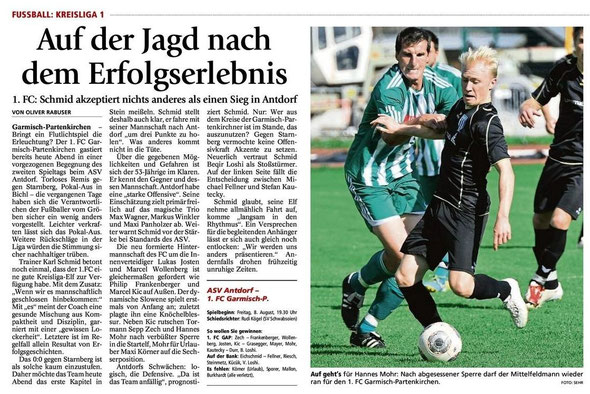 GaPa Tagblatt vom 08.08.2014