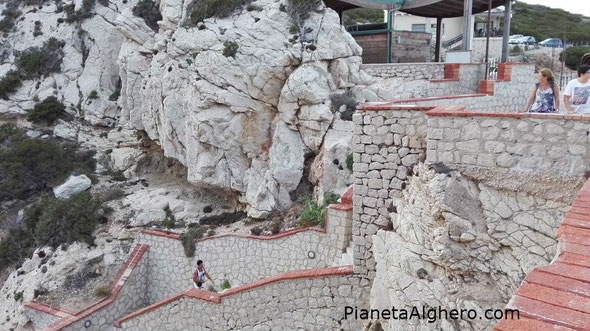 Scalinata delle Grotte di Nettuno di Alghero