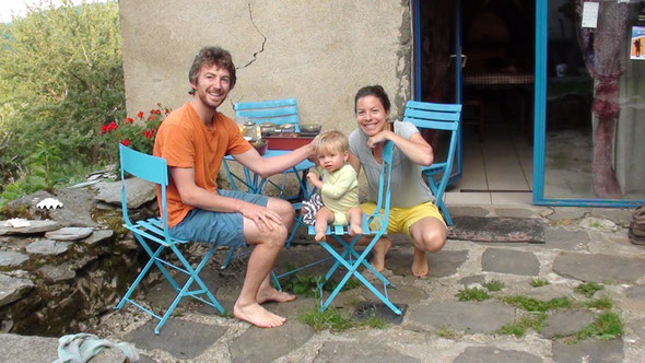 Gabin 16 mois sur le Compostelle, sympa les cht'is.