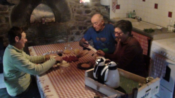 Des aveyronnaises aussi sur le Compostelle, joie de vivre au rendez vous.