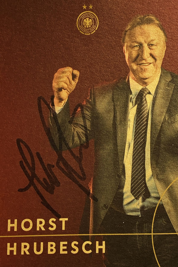 Autograph Horst Hrubesch Autogramm