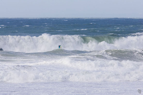 Février 2014 pendant Thomas Traversa remportait le storm chase en Cornouailles.