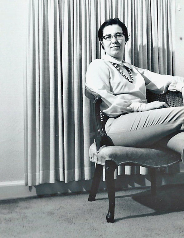 Martha, 1969, in Living Room on Oak Drive in Detroit