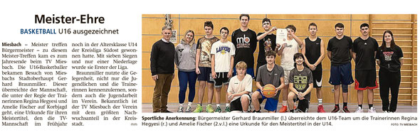 Bericht im Miesbacher Merkur am 29. Dezember 2023 - Zum Vergrößern klicken