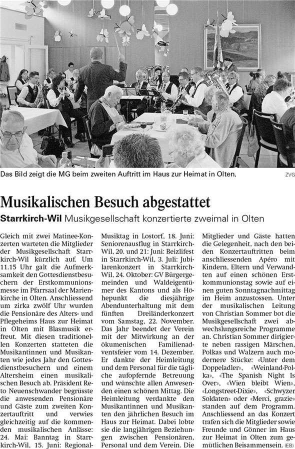 Oltner Tagblatt 30.4.2014