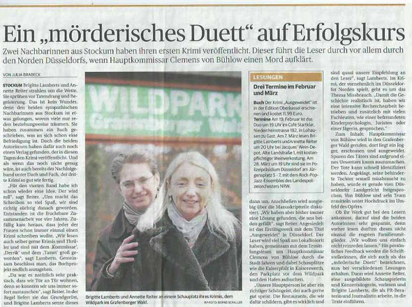 Rheinische Post vom 17.02.2014, Ausgabe Düsseldorf, Wechselseite Stadtteile