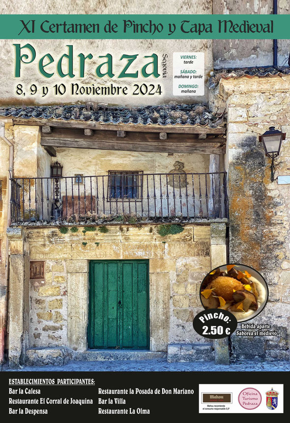 Certamen de Pincho y Tapa Medieval en Pedraza