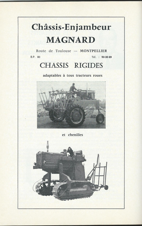 Sur le livret "Motoviticulture de 1972"