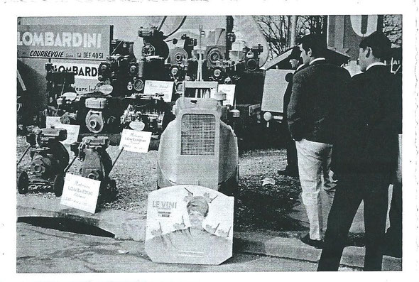 Le Tracteur Le Vini exposé à Paris.