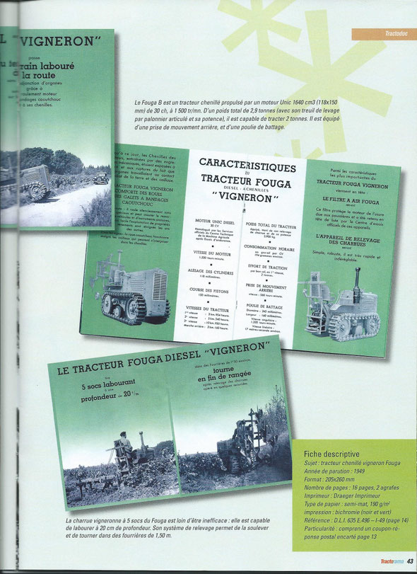 Article sur la revue "Tractorama" n°1