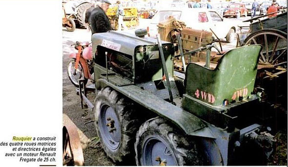 Sur le livre "Un siècle de tracteurs agricoles: De la vapeur à l'électronique " par Jean Renaud  (Rouquier de 1940  à 1959 )