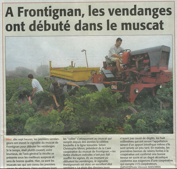 Article paru dans le journal "Midi Libre" le vendredi 18 aout 2006