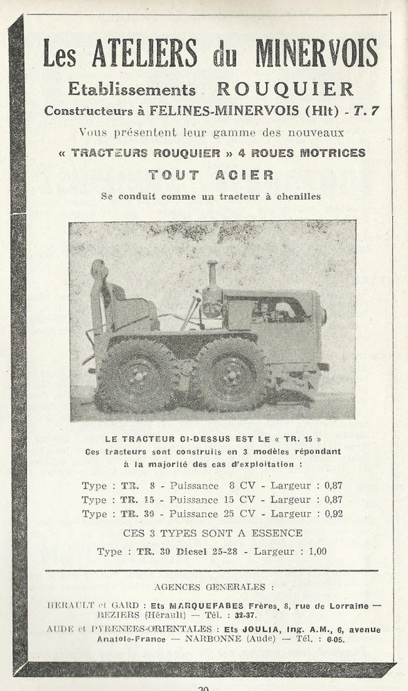 Publicité de 1953