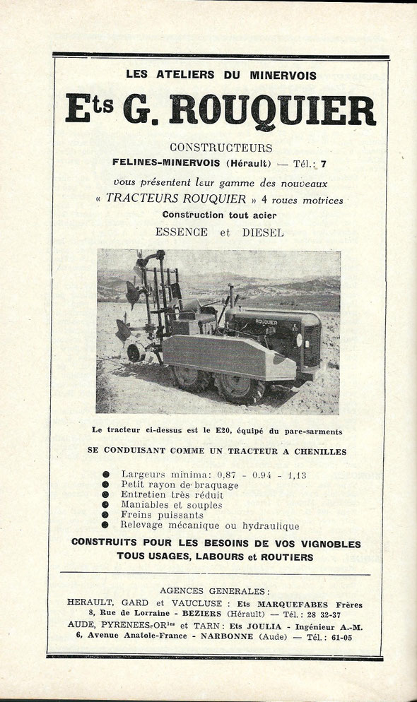 Publicité de 1957